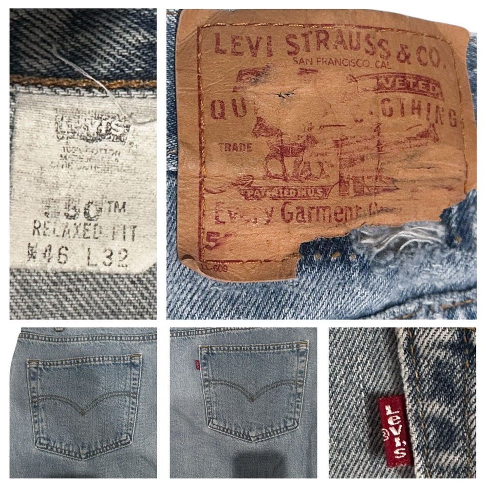 Levi’s 550 Relaxed Fit Jeans Vintage Wash W46 L32 Mens - Picture 7 of 8